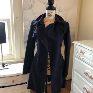 Navy trench coat